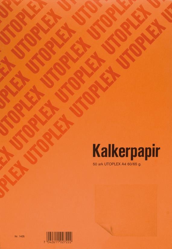 204432  1435 Kalkerpapir Utoplex A4 65 gr 50 bl 